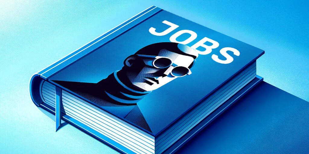 Hardcover Book Cover of a Steve Jobs Biography